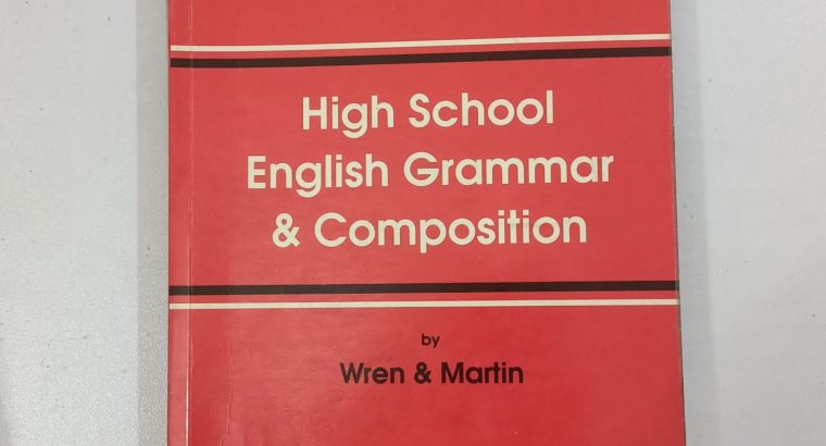 Wren & Martin high school English grammar