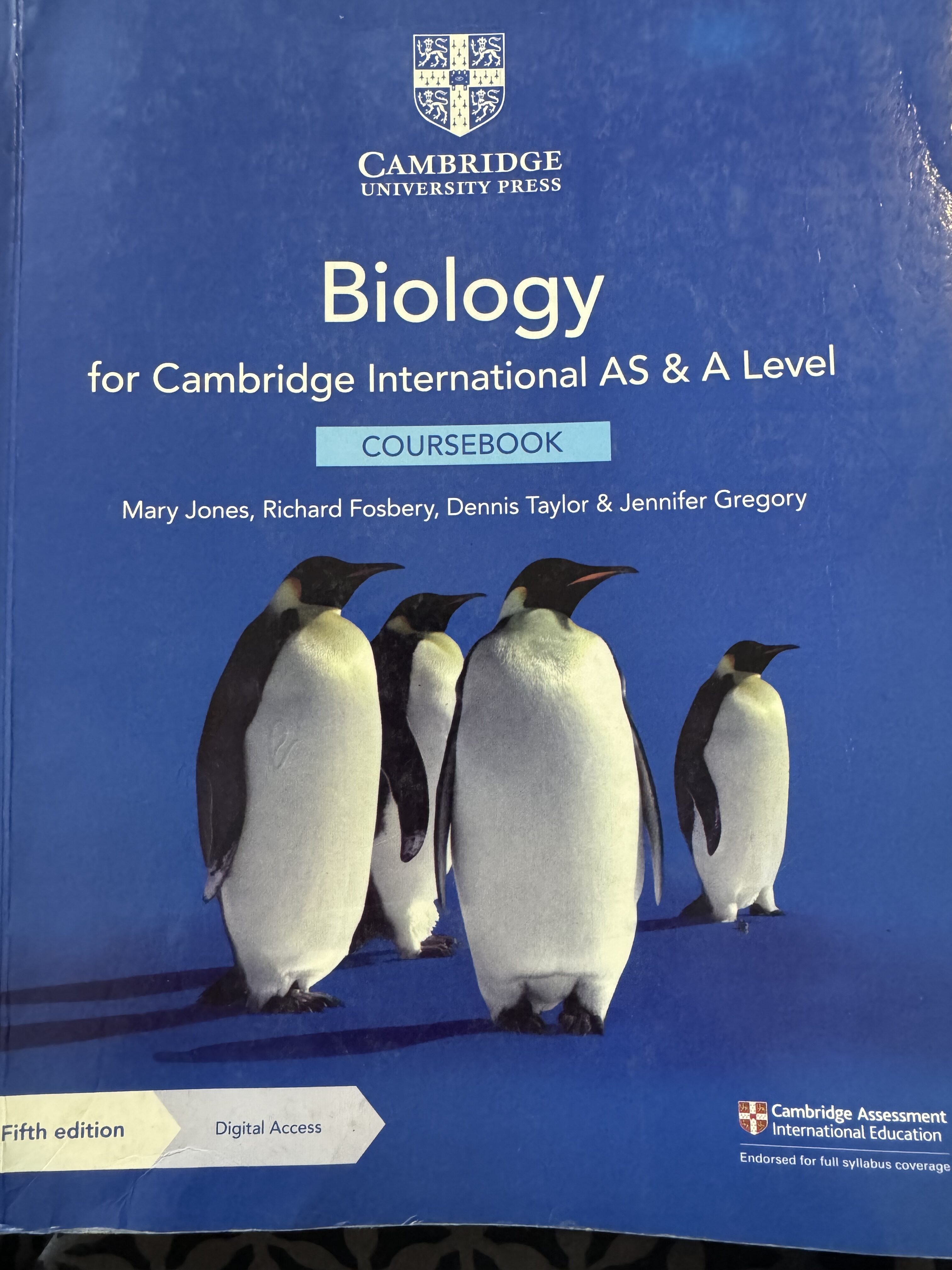 As/Alevel Biology course book Fifth edition